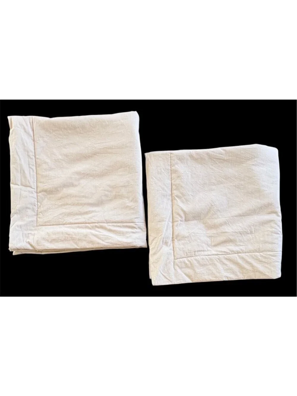 Restoration Hardware Verona Silk Blend Euro Shams Set Of Two 32 x 32 Beige